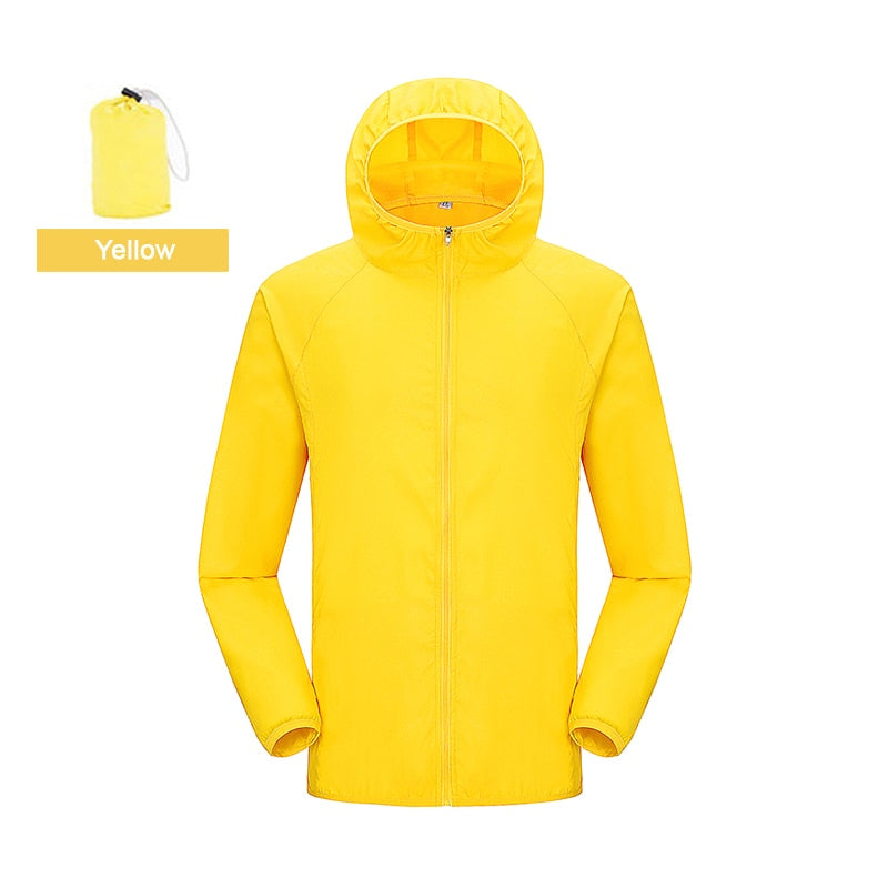 Hiking Waterproof Jacket Women Men Quick Dry Outdoor Sport Rain Coat