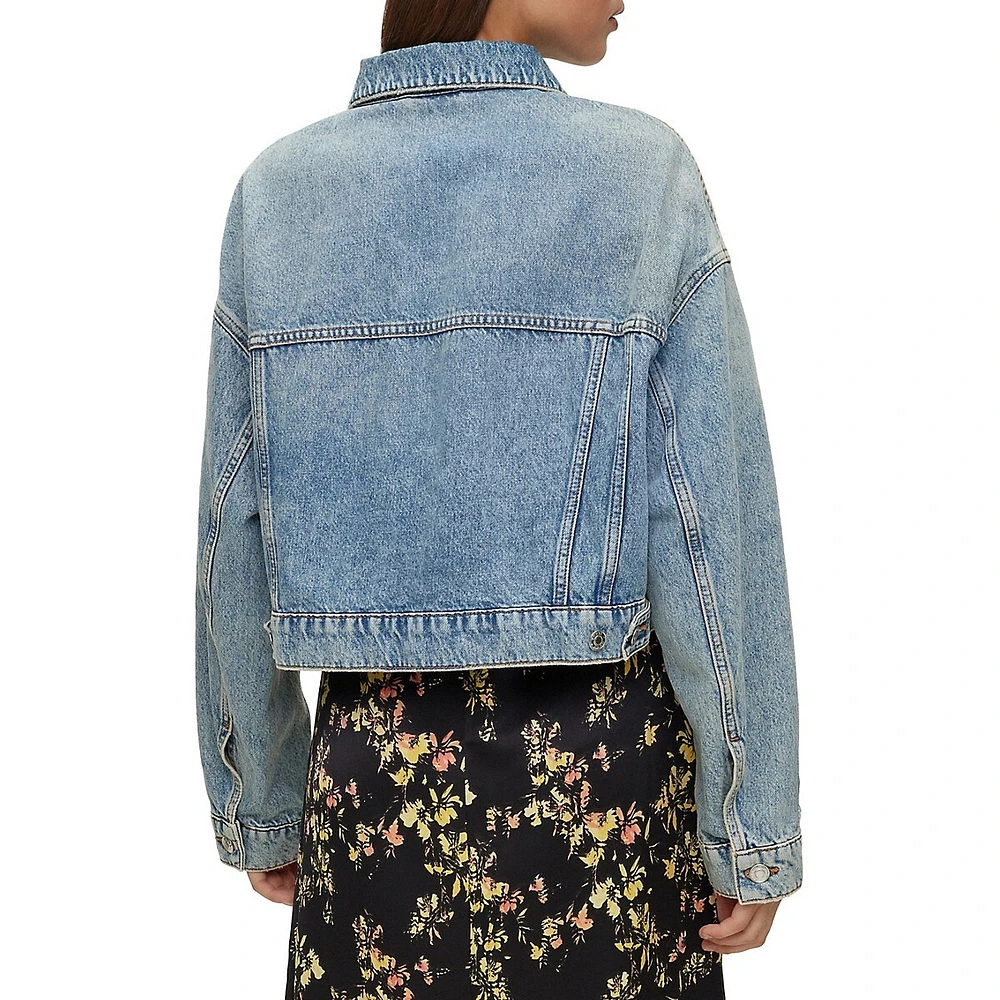 HUGO Cropped Denim Jacket