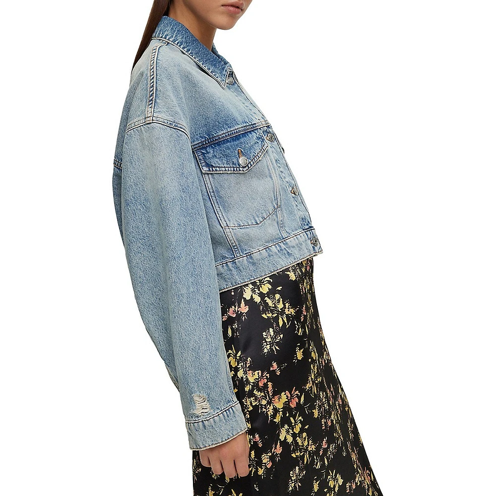 HUGO Cropped Denim Jacket