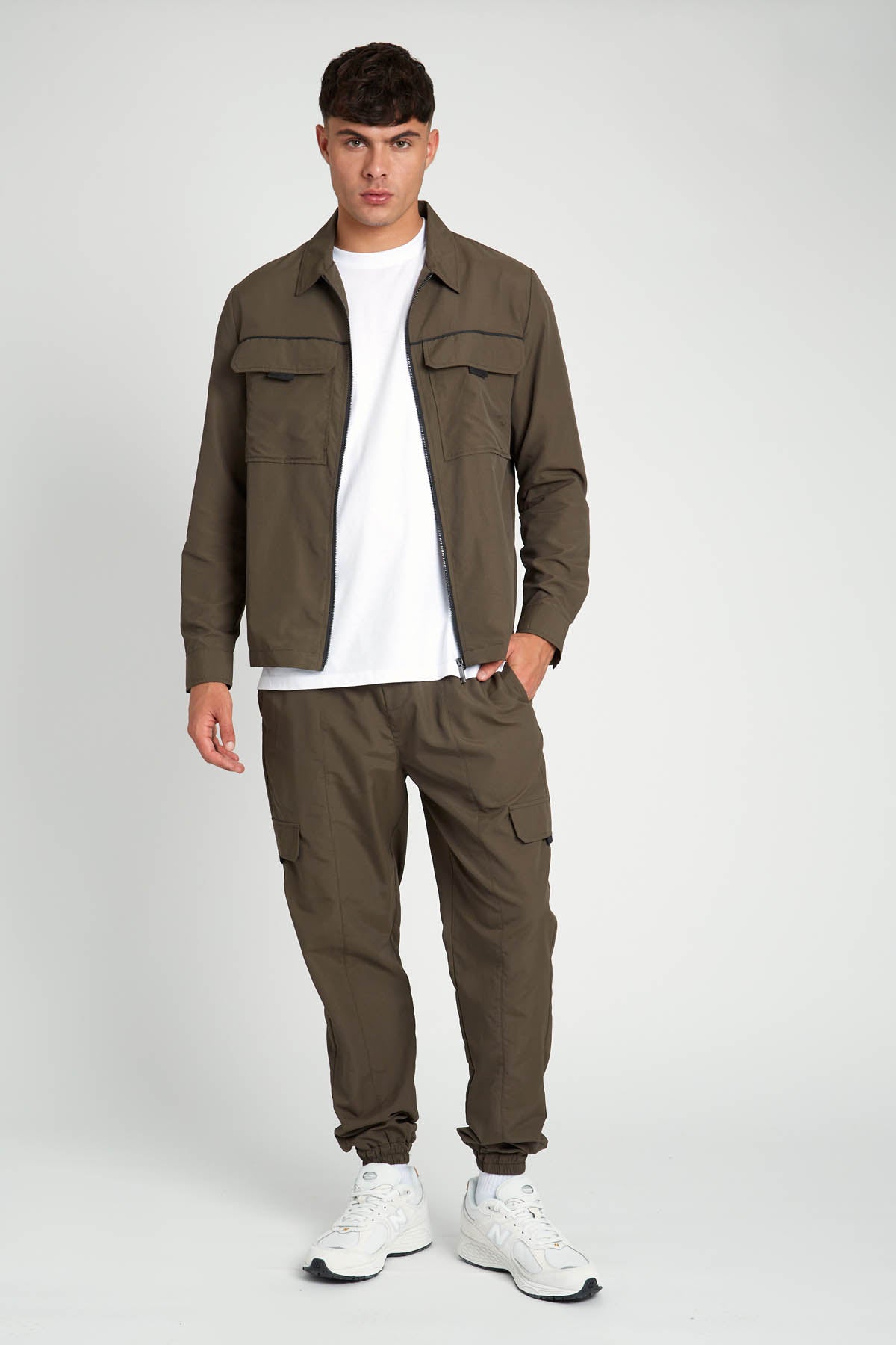 HUGO RIPSTOP ZIP THROUGH OVERSHIRT