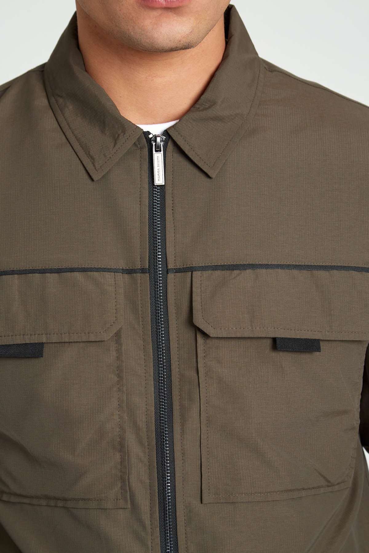 HUGO RIPSTOP ZIP THROUGH OVERSHIRT