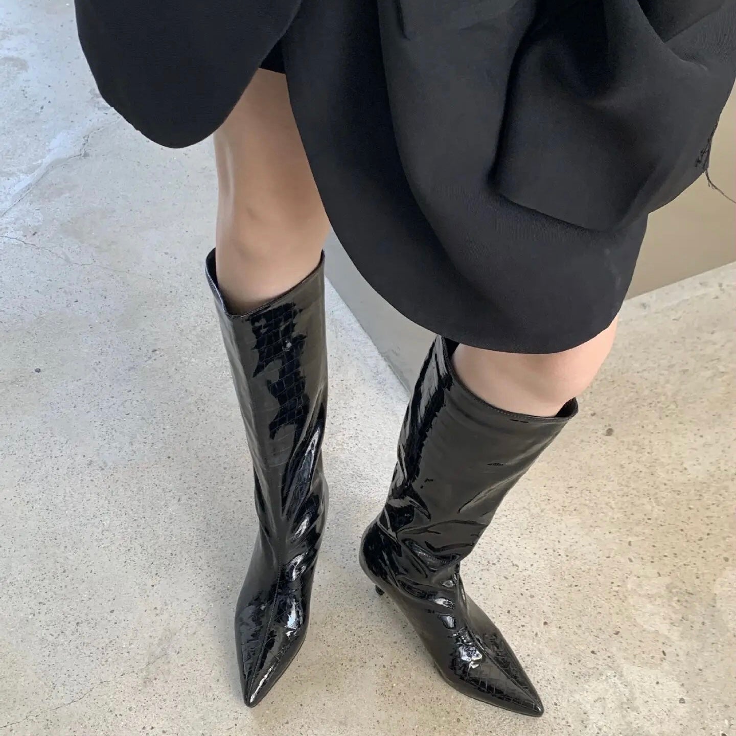 IKELA FAUX LEATHER BOOTS