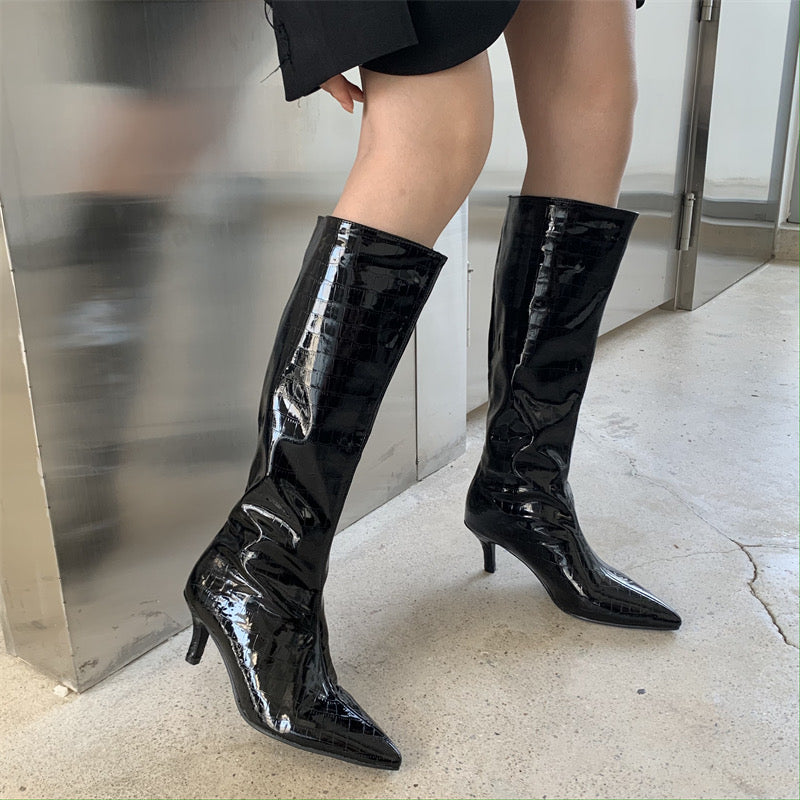 IKELA FAUX LEATHER BOOTS