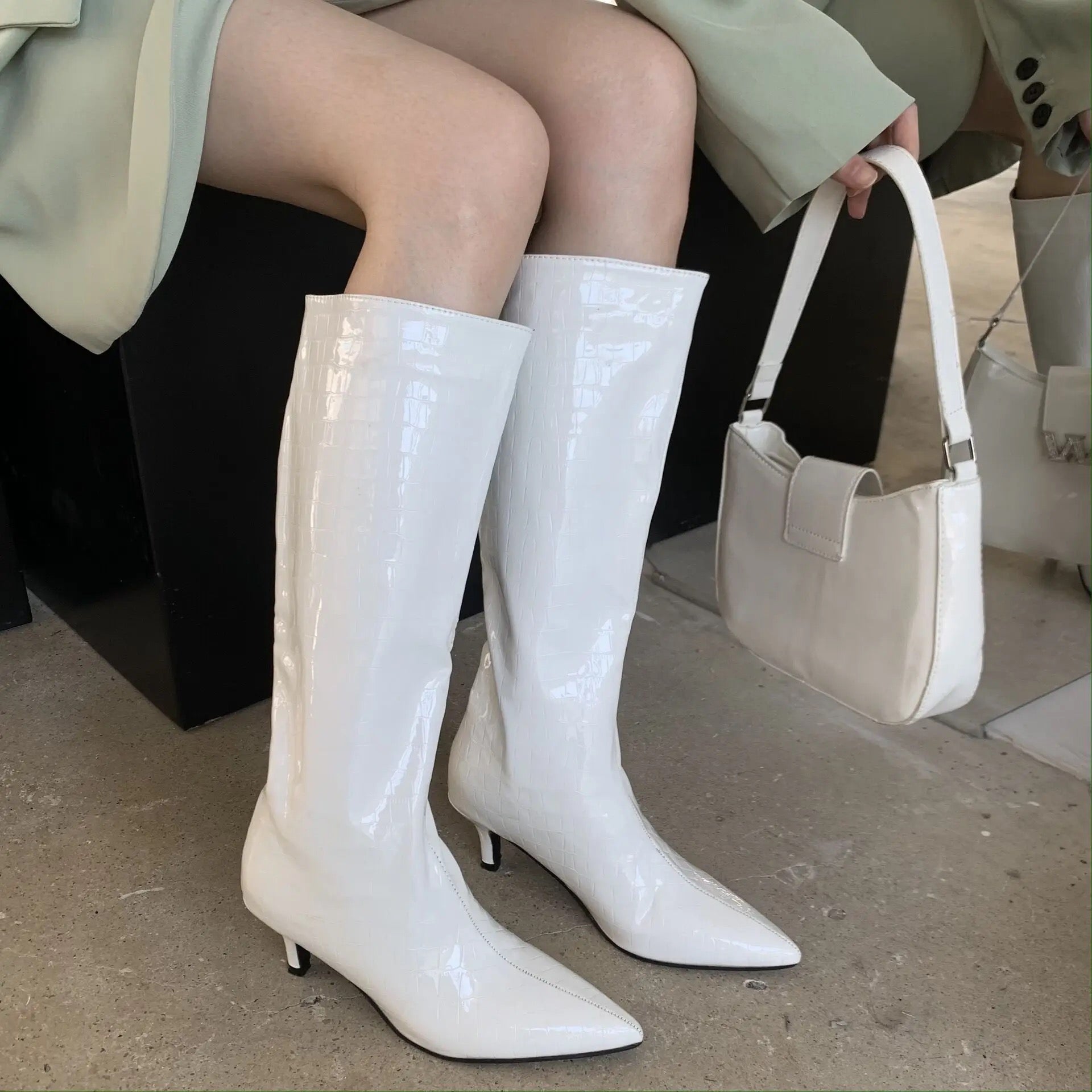 IKELA FAUX LEATHER BOOTS