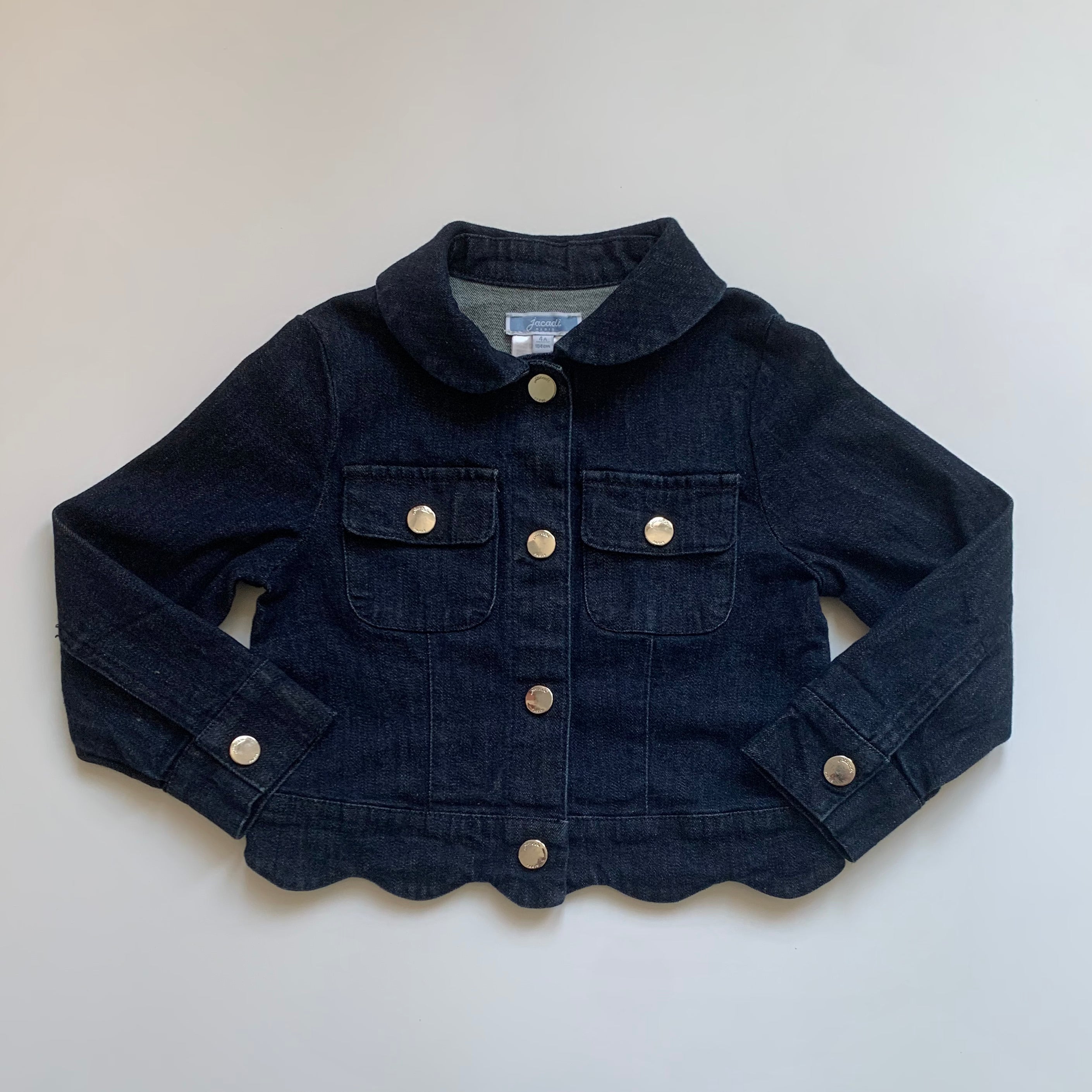 Jacadi Denim Jacket With Scallop Detail: 4 Years