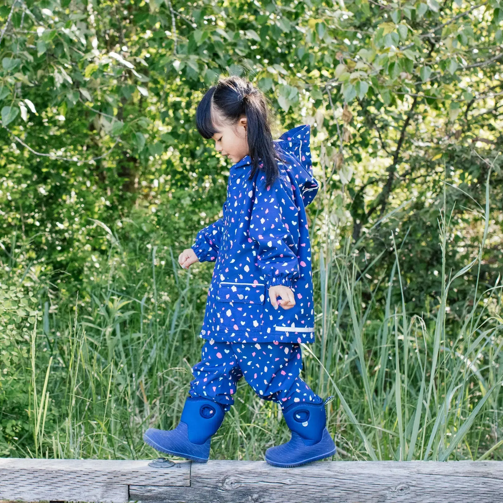 Jan & Jul Kids Cozy-Dry Rain & Snow Pants - Terrazzo