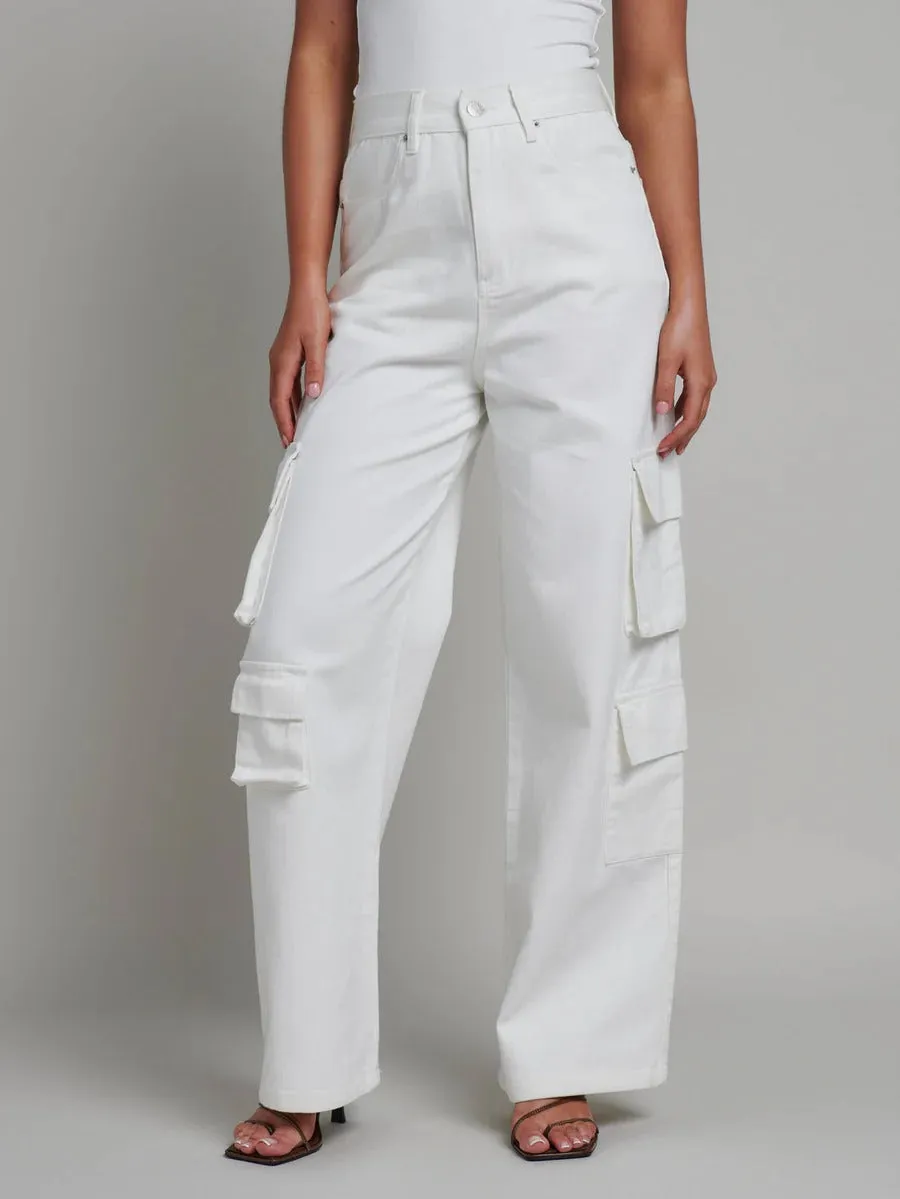 Karta Cargo Pant - White