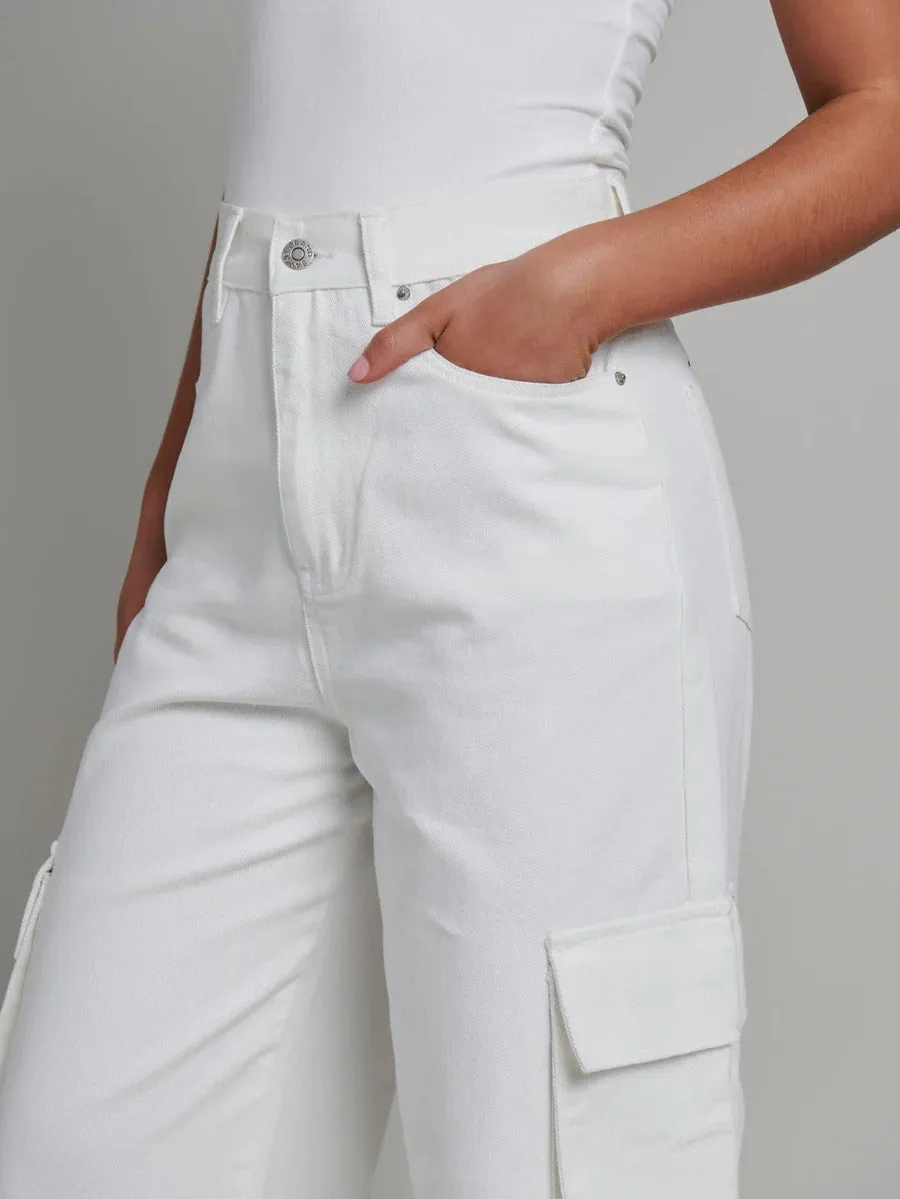 Karta Cargo Pant - White