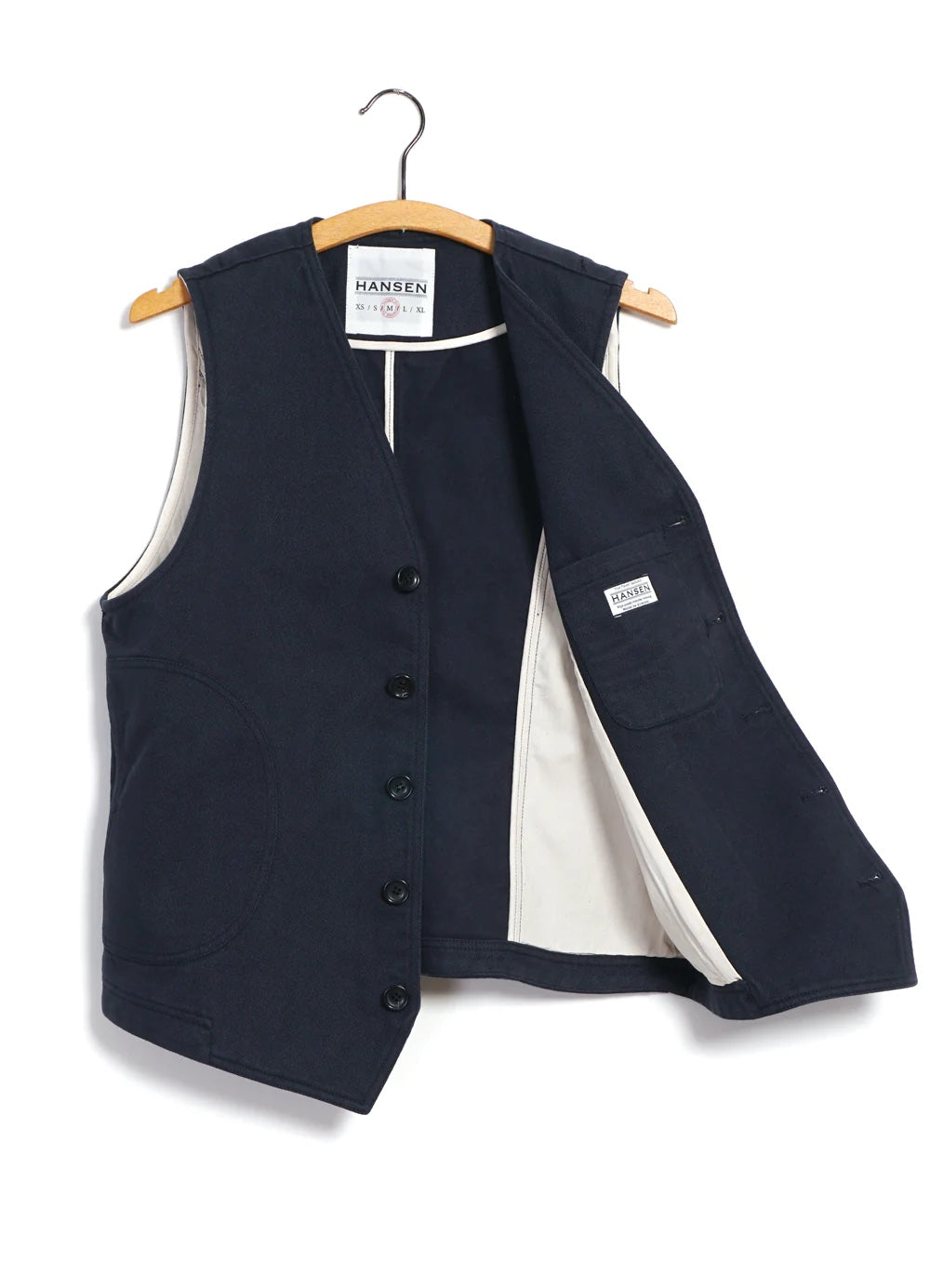 Knud, Workwear waistcoat, Dark Navy