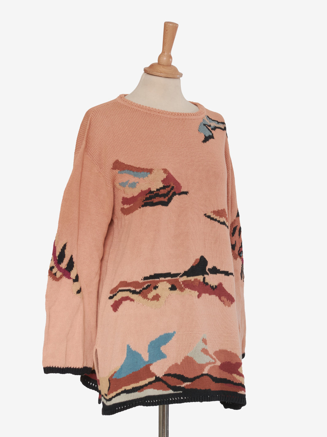 Krizia Abstract print cotton sweater