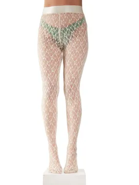 Lace Tights - Ivory