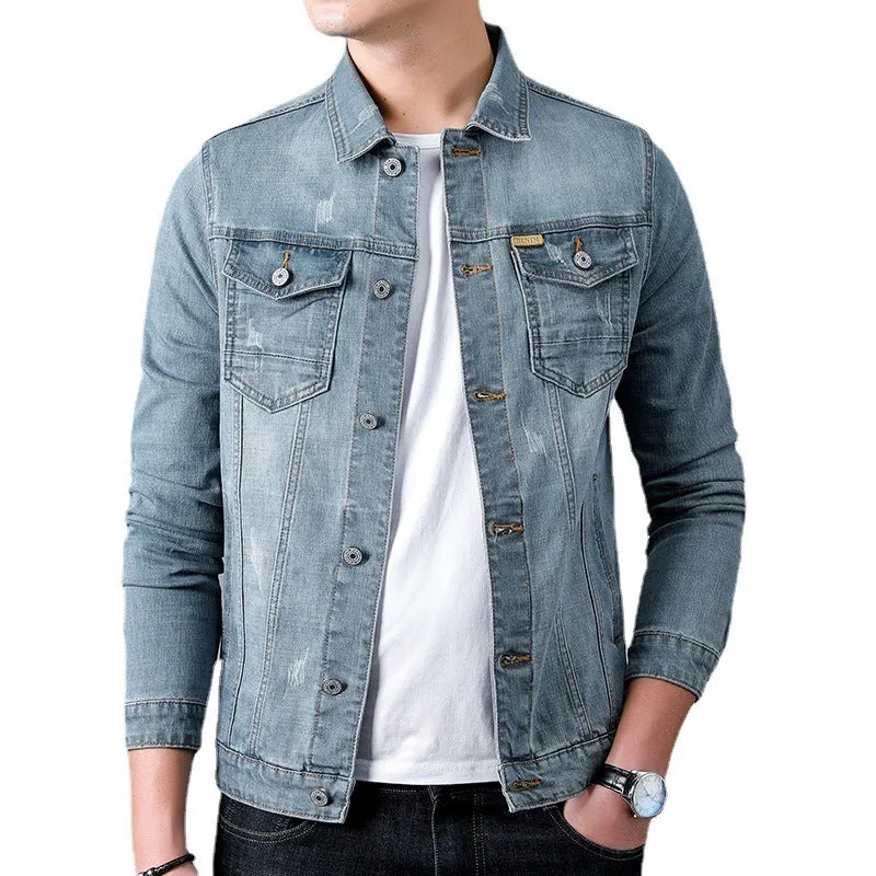 Lapel Denim Jacket