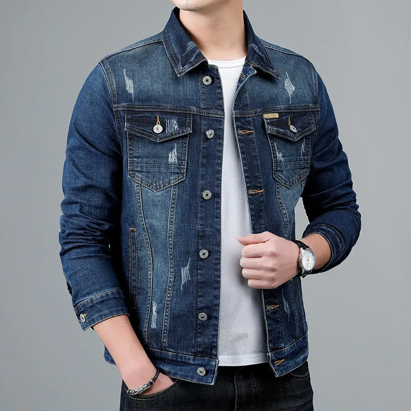 Lapel Denim Jacket