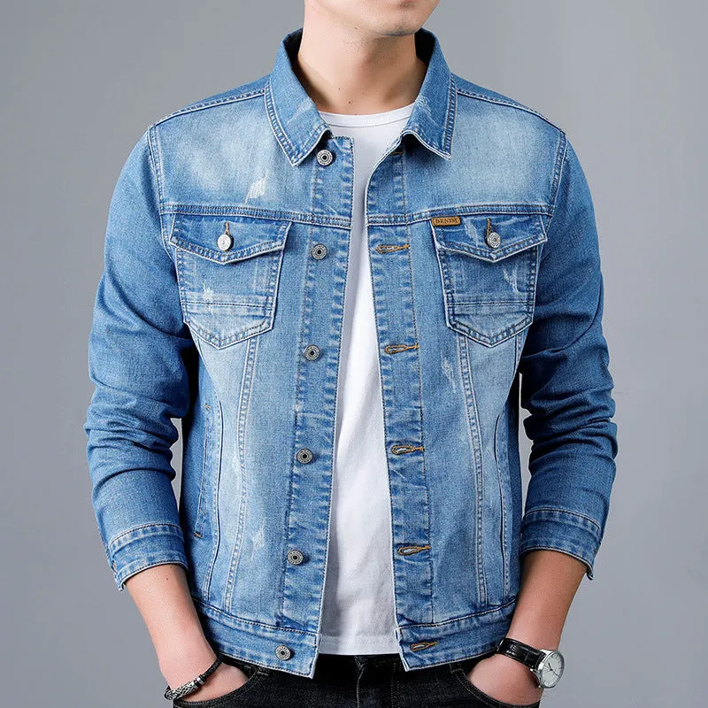 Lapel Denim Jacket