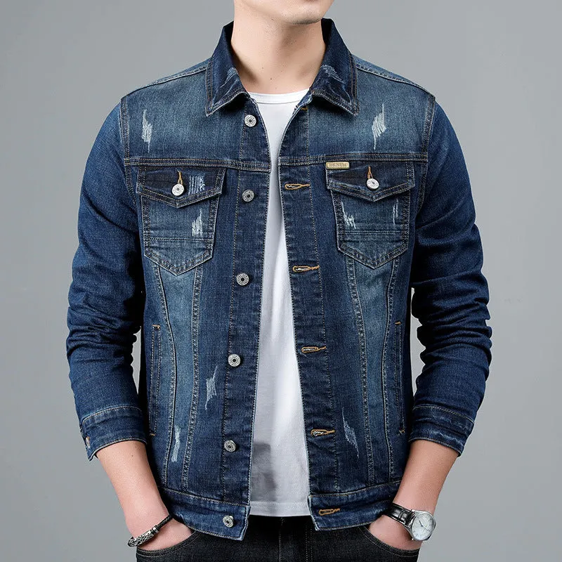 Lapel Denim Jacket