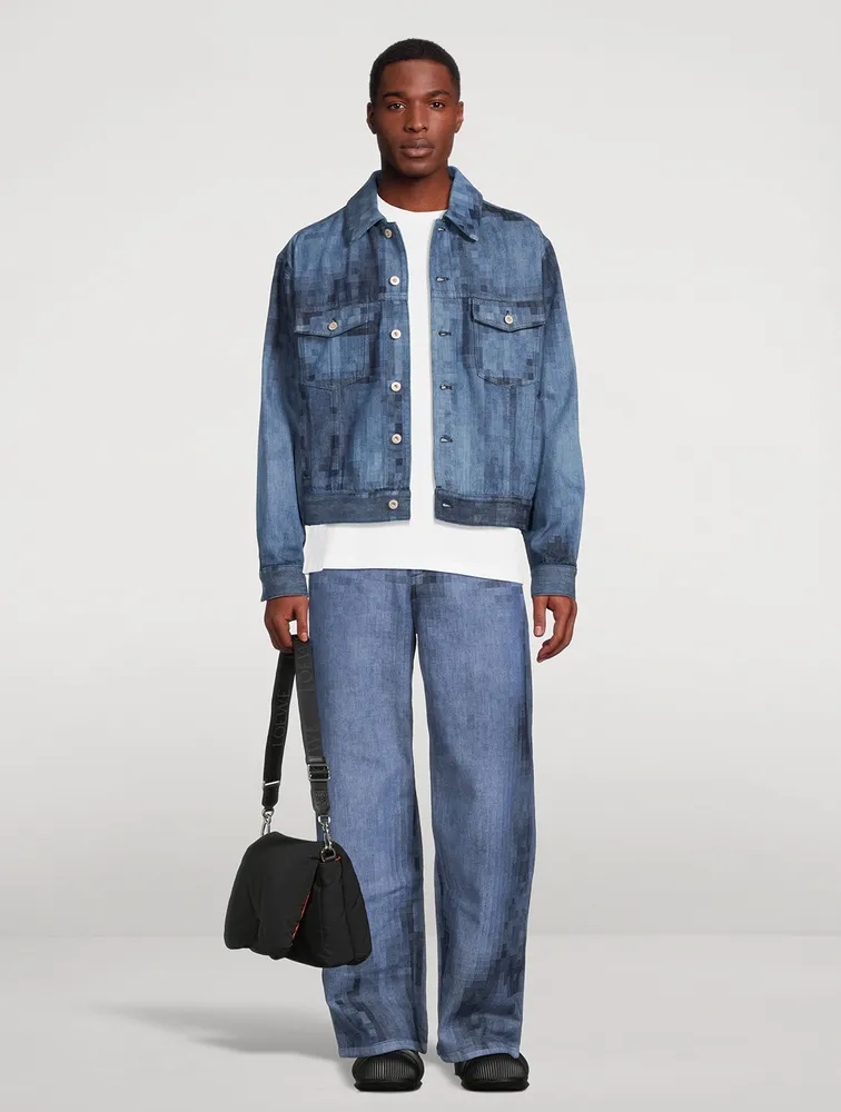 LOEWE Pixelated Denim Jacket