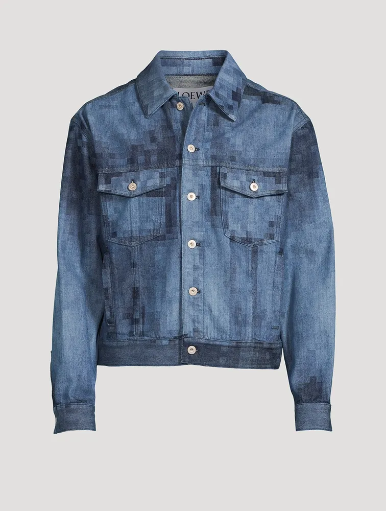 LOEWE Pixelated Denim Jacket