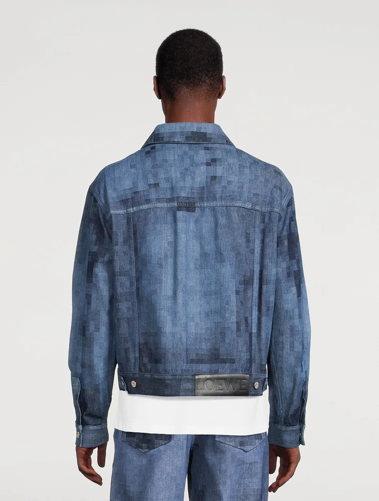 LOEWE Pixelated Denim Jacket