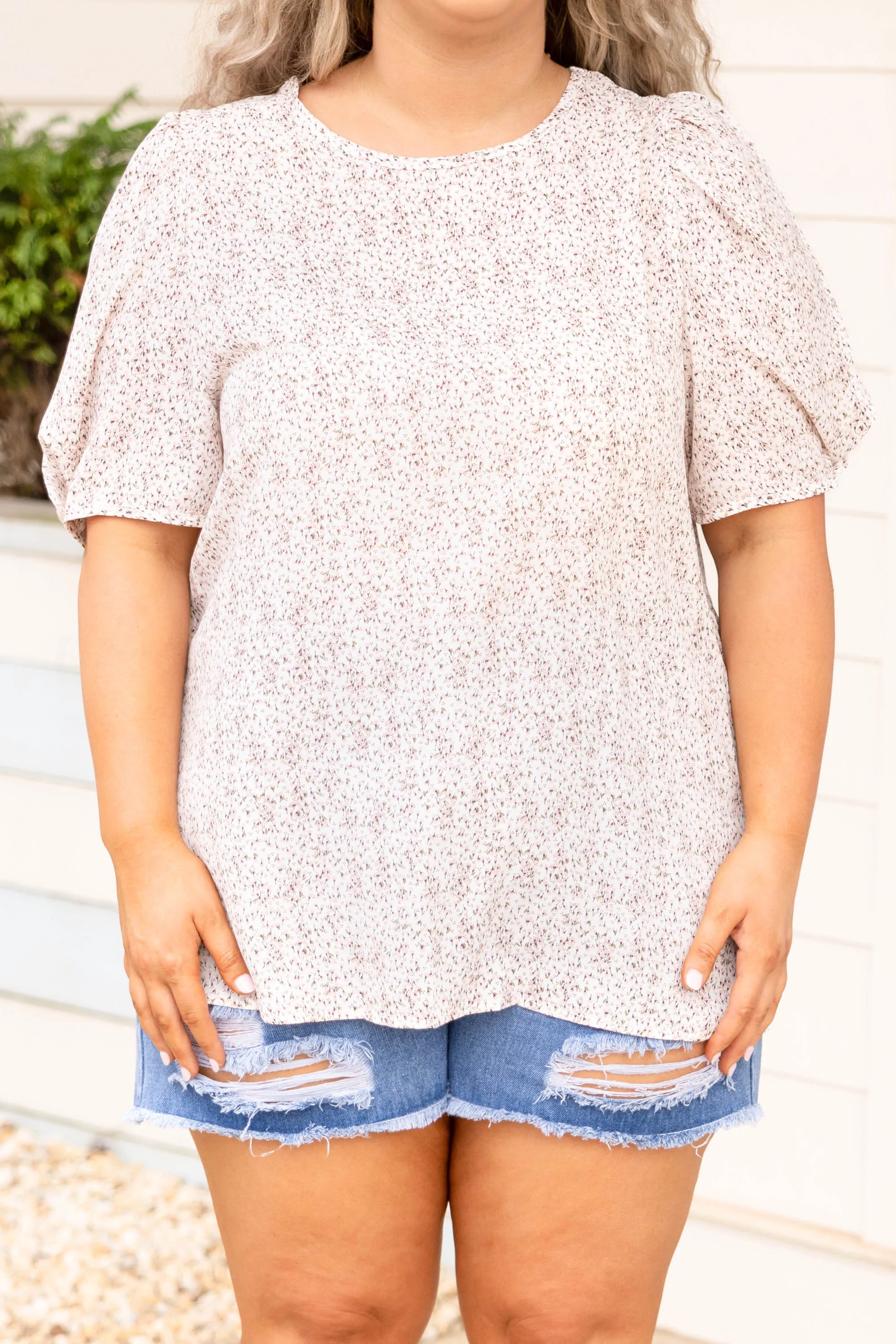 Love That Blooms Top, Ivory