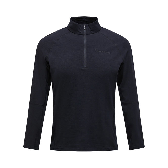 MAGIC HAL ZIP KNITWEAR Man Black 