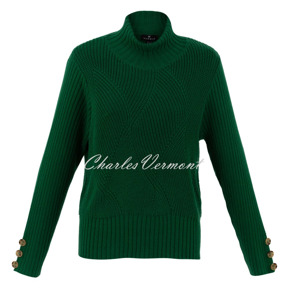 Marble Patterned Knit Sweater - Style 7201-212 (Green)