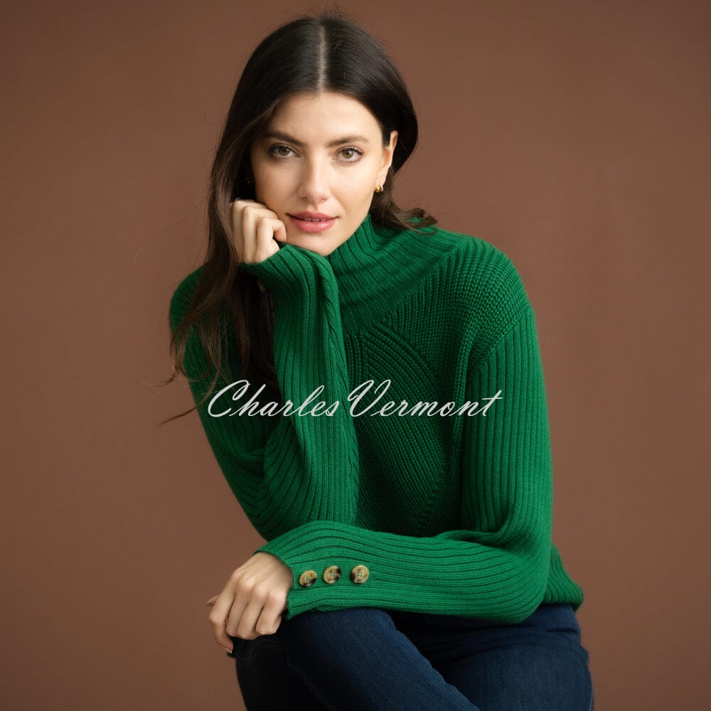 Marble Patterned Knit Sweater - Style 7201-212 (Green)