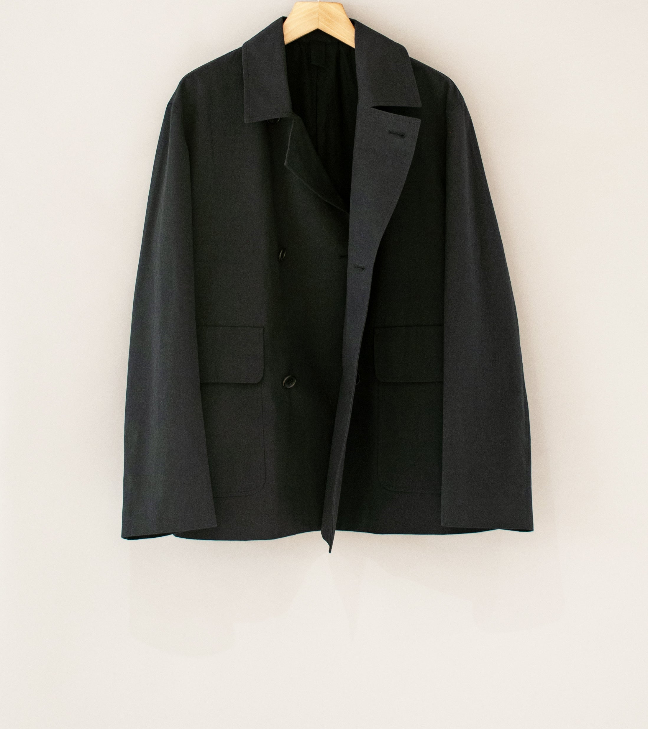 Margaret Howell 'Double Breasted Jacket' (Slate Heavy Cotton Poplin)