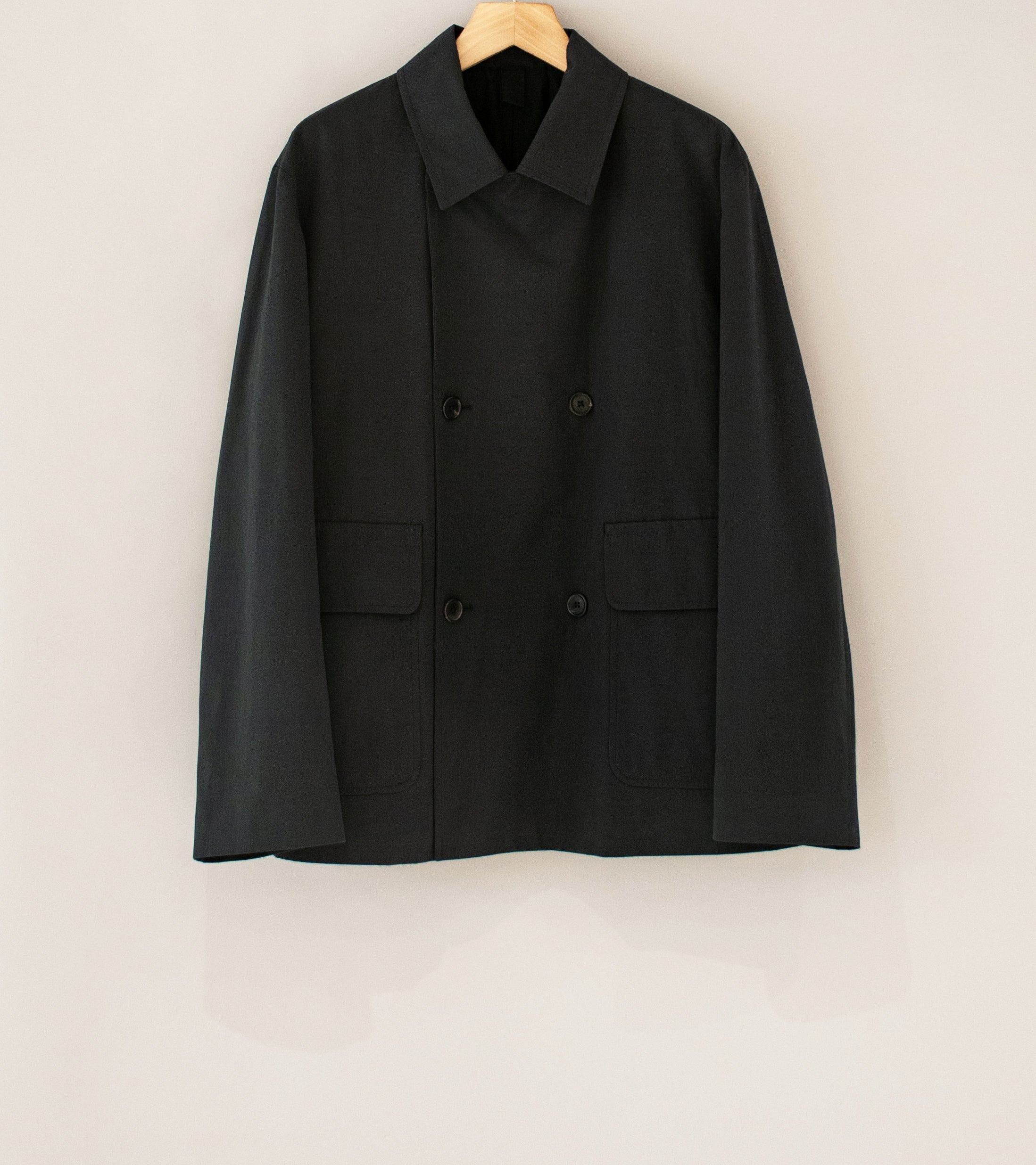 Margaret Howell 'Double Breasted Jacket' (Slate Heavy Cotton Poplin)