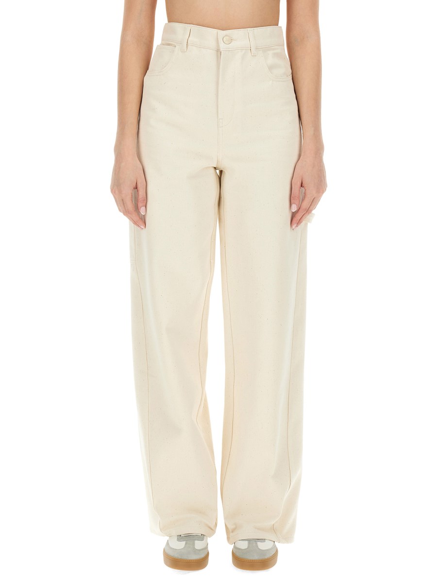 MAX MARA    LOOSE-FITTING COTTON DENIM PANTS