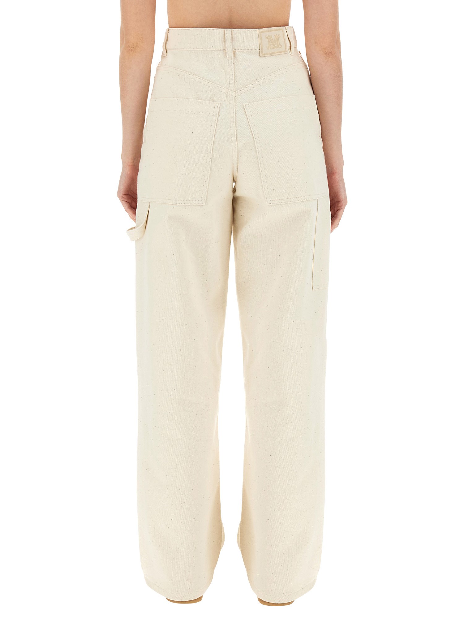 MAX MARA    LOOSE-FITTING COTTON DENIM PANTS