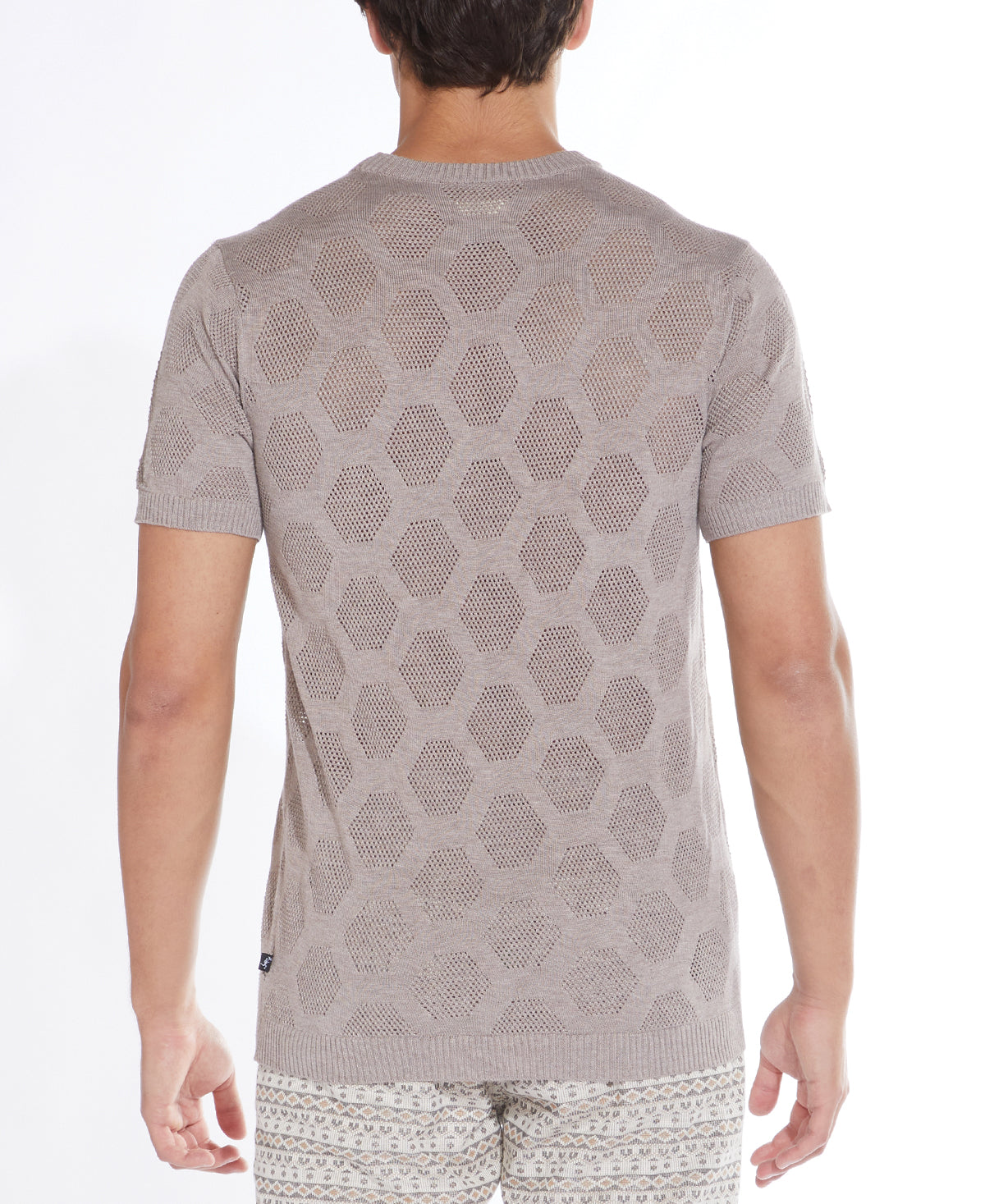 Meyer Sweater Knit Tee (Heather Khaki)