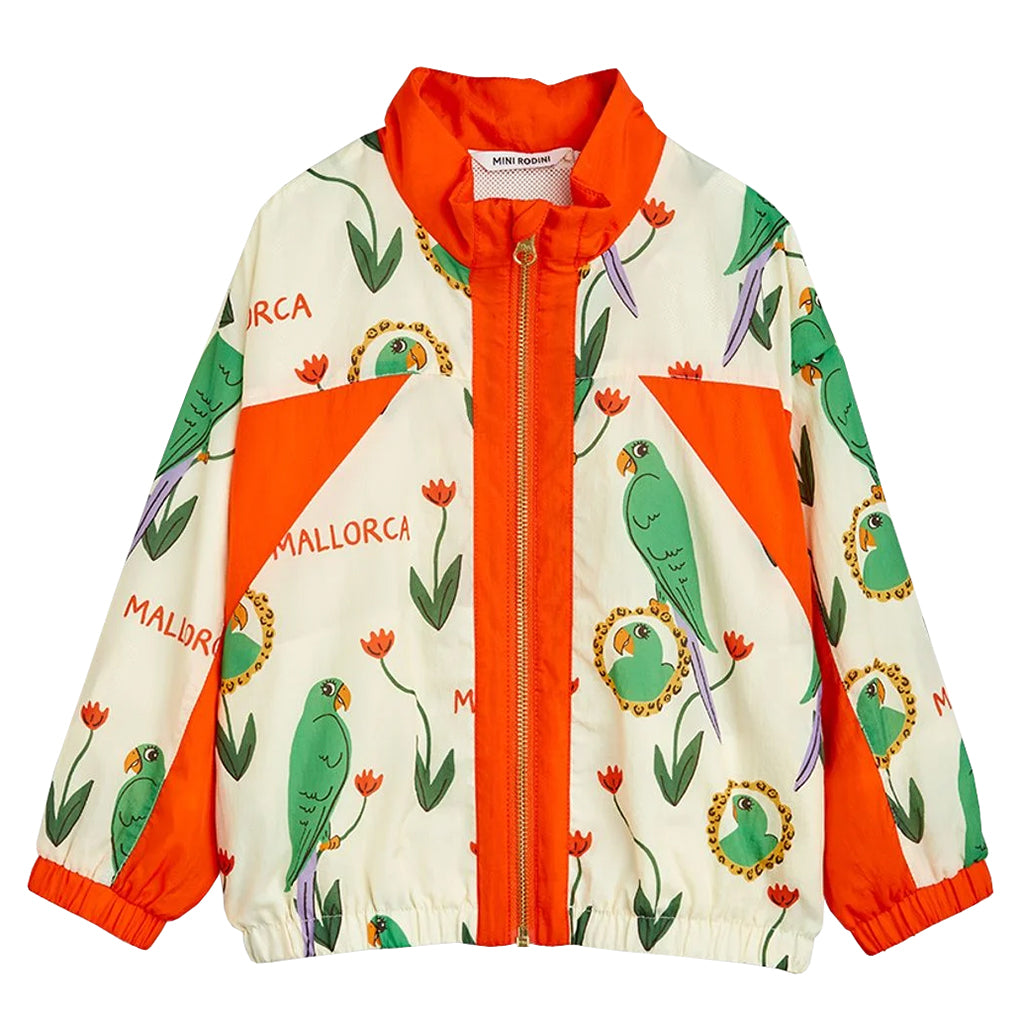 Mini Rodini Child Parrots Tracksuit Jacket Multicoloured