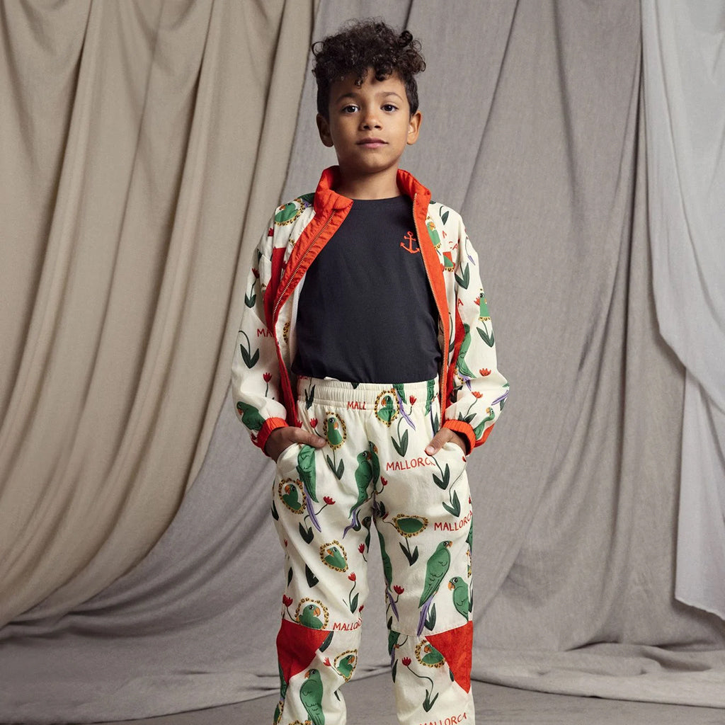 Mini Rodini Child Parrots Tracksuit Jacket Multicoloured