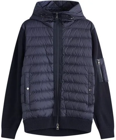 Moncler Men's Hooded Down Knit Jacket