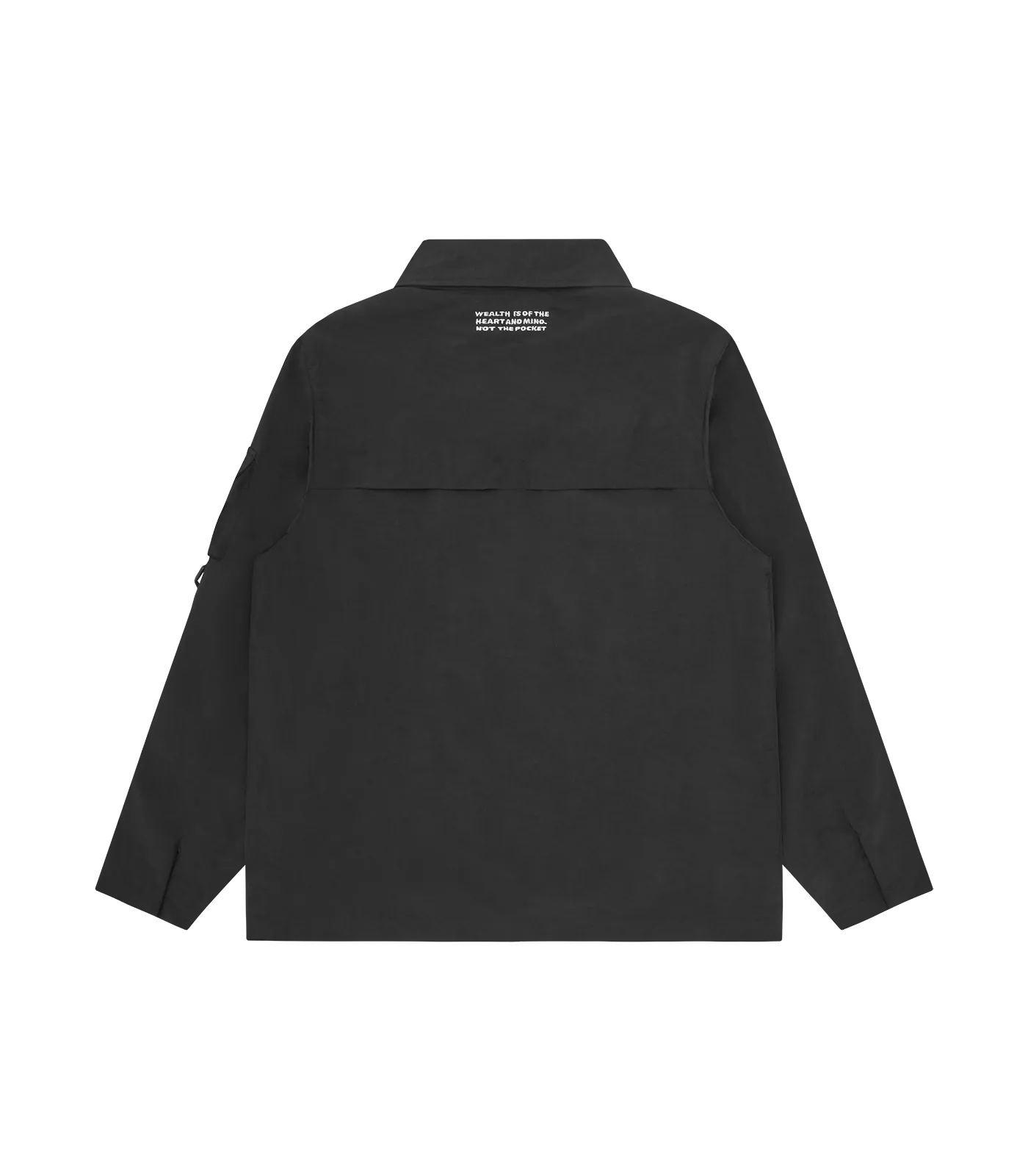 MULTI POCKET OVERSHIRT - BLACK