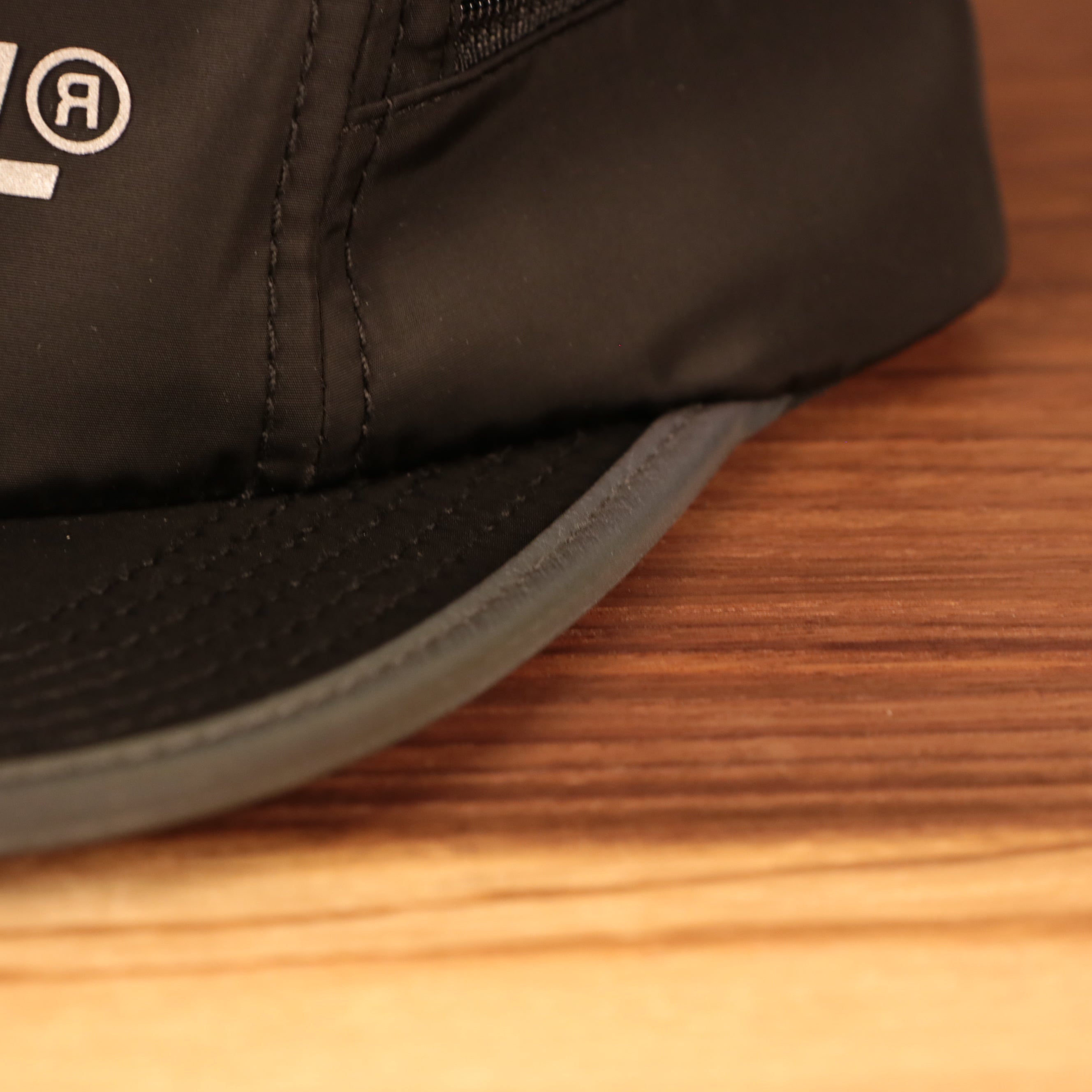 Official Hologram Brim Black Five Panel Camper Hat  with Side Pocket