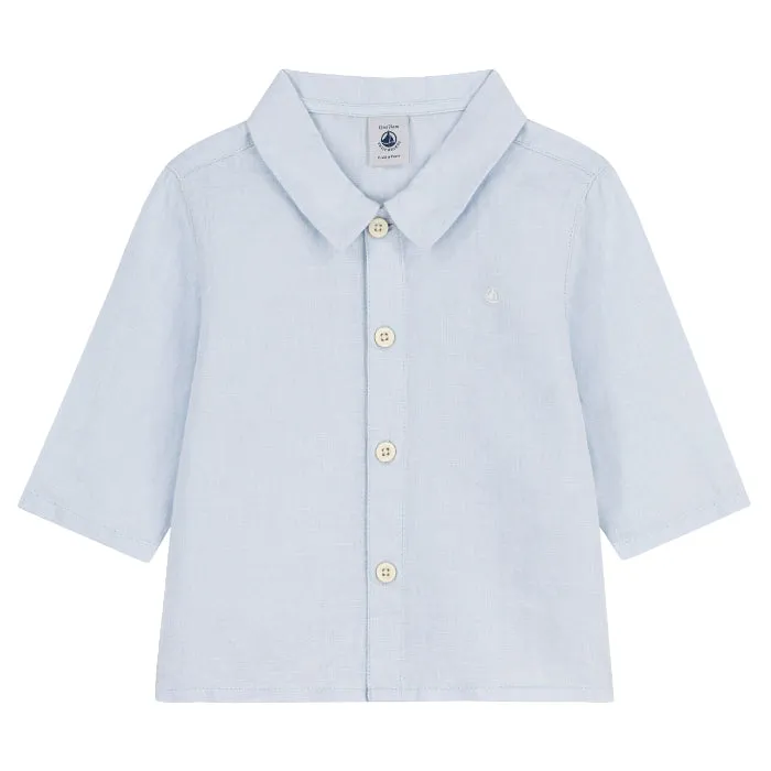 Petit Bateau Baby Shirt Light Blue