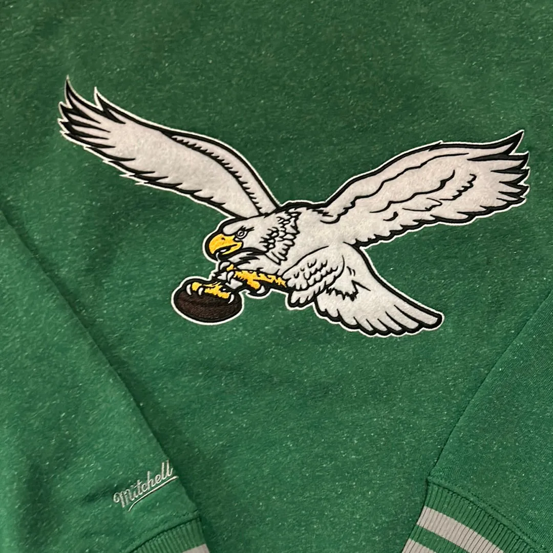 Philadelphia Eagles NFL Mitchell & Ness Snow Washed Fleece Vintage Jacket Men