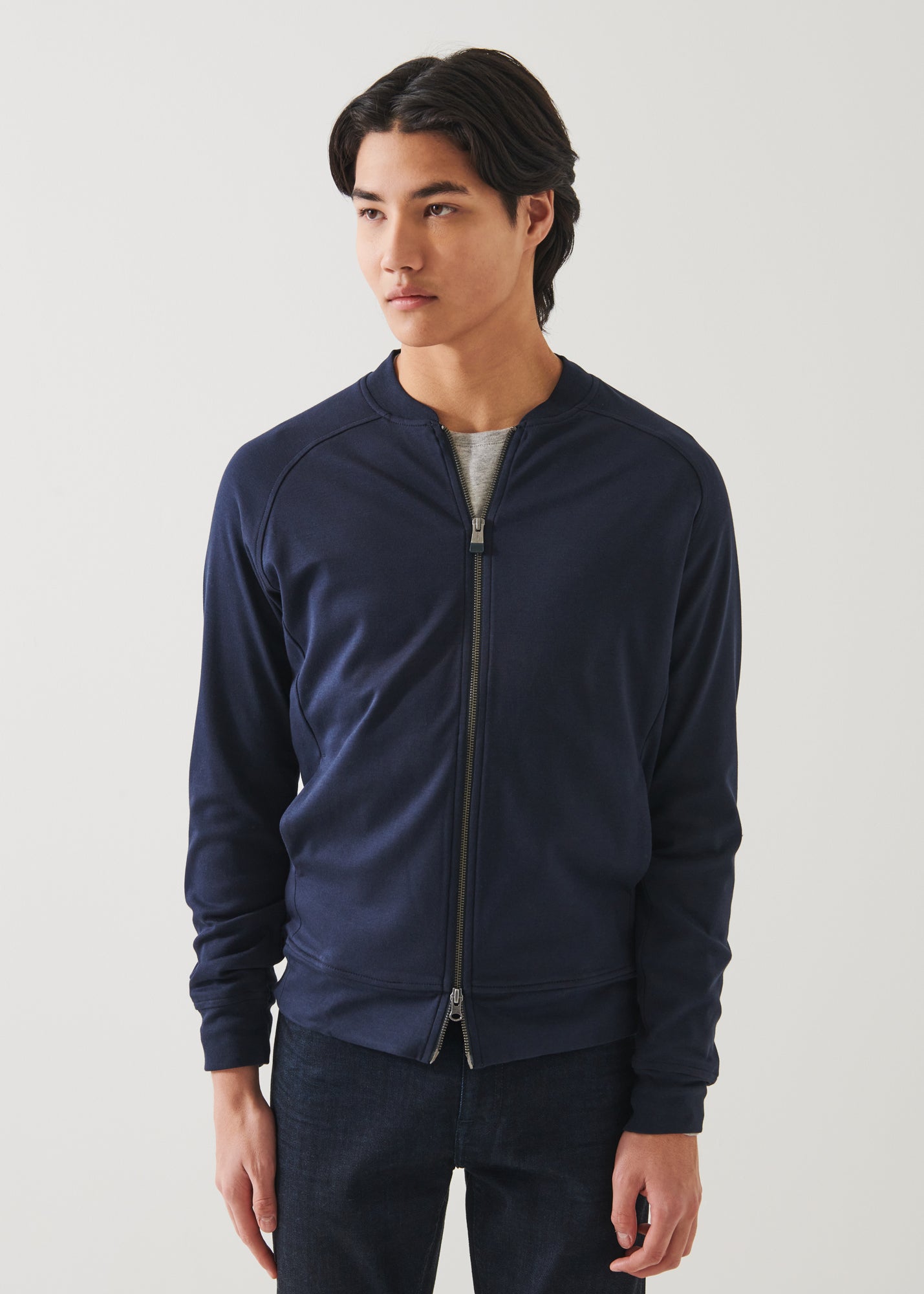 PIMA COTTON INTERLOCK BOMBER JACKET