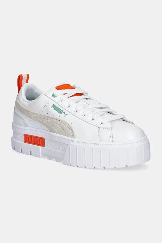 Puma shoes Mayze Lth white color