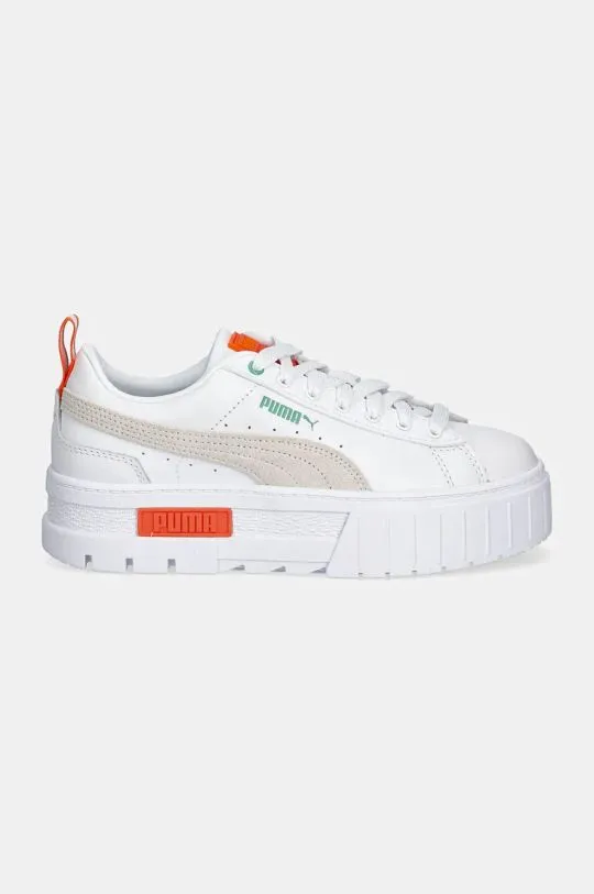 Puma shoes Mayze Lth white color