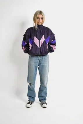 Retro lightweight windbreaker purple