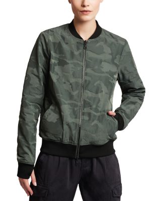 Reversible Camo Print Bomber Jacket