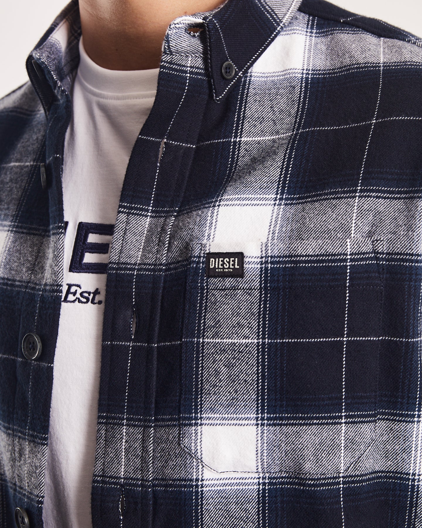 Rhyland Overshirt Navy Check