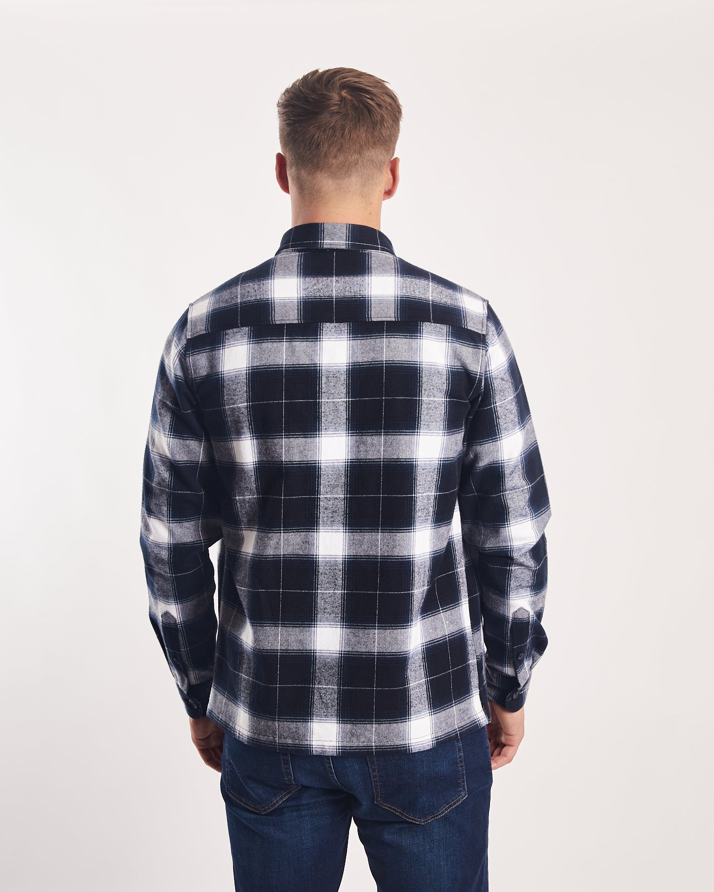 Rhyland Overshirt Navy Check