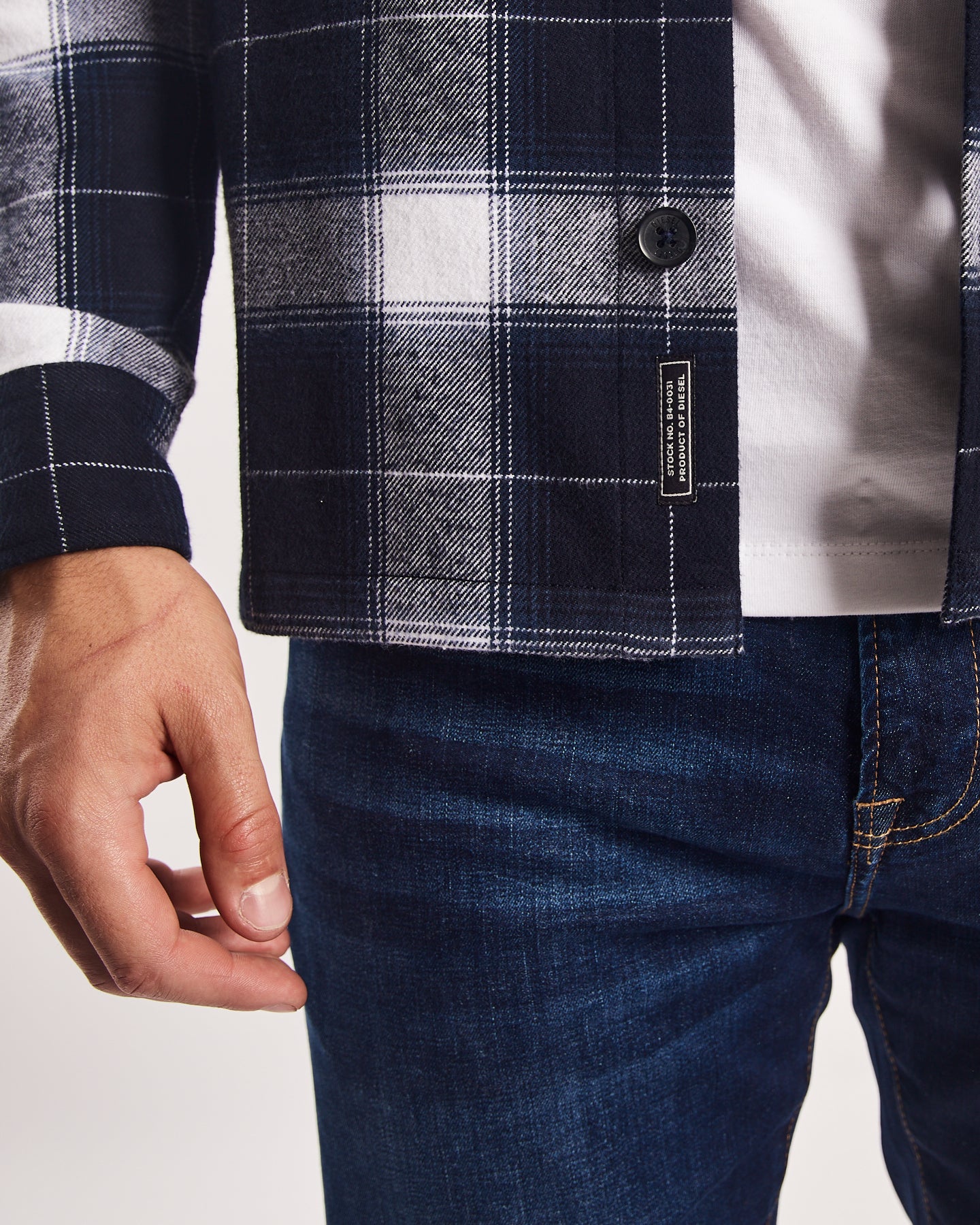 Rhyland Overshirt Navy Check