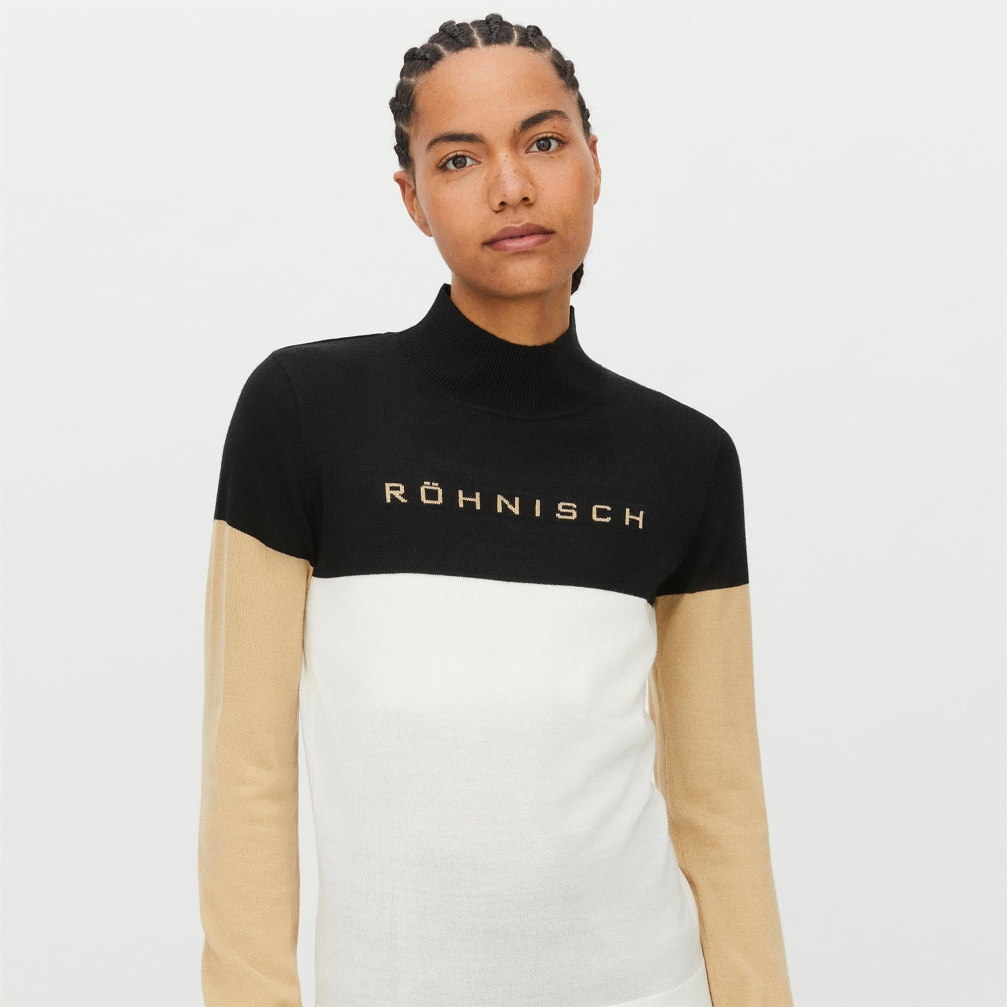 Rohnisch Angel Knit Ladies Golf Sweater Tofu