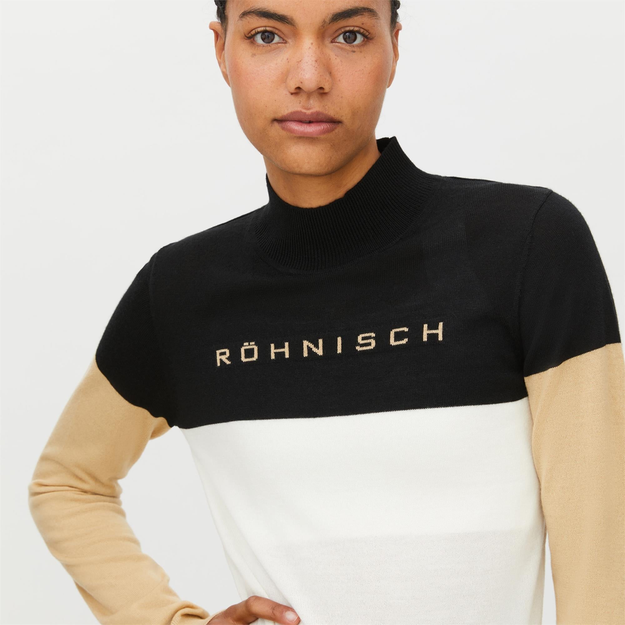 Rohnisch Angel Knit Ladies Golf Sweater Tofu