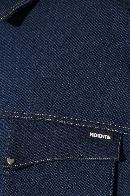 Rotate denim jacket women's navy blue color