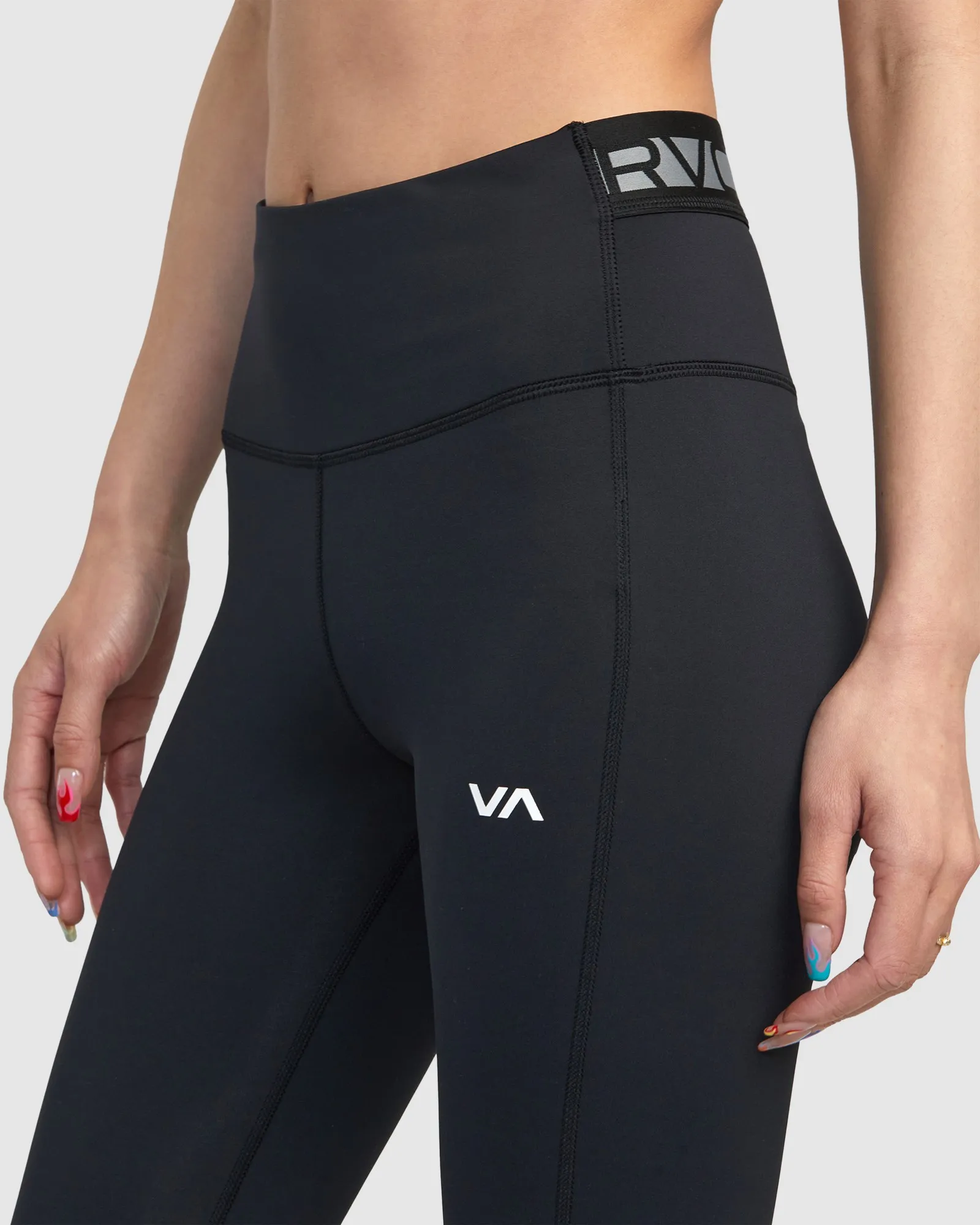 Rvca Va Sport Compression Tights - Black | SurfStitch